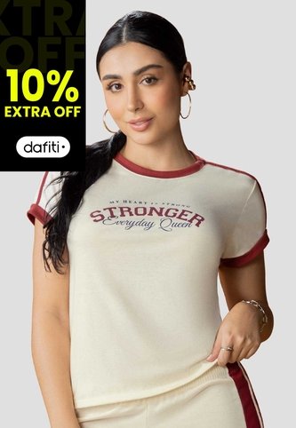 Camiseta Mujer Crema Atypical 113877 Atypical