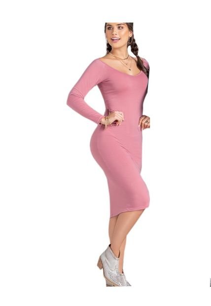 Vestido Corto Juvenil Femenino Palo De Rosa Oscuro Atypical