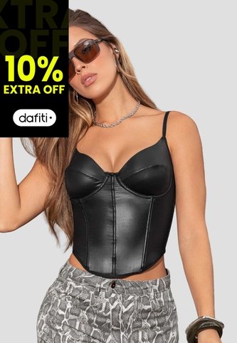 Corset Mujer Negro Atypical 113980 Atypical