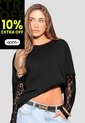 Camiseta Mujer Negro Atypical 114040 de Atypical