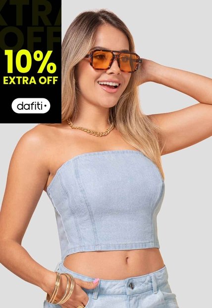 Corset Mujer Azul Claro Atypical 113622