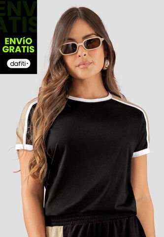 Camiseta Mujer Negro Atypical 113171 Atypical