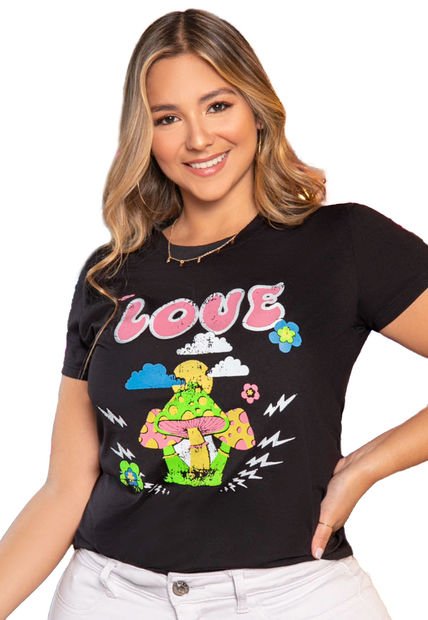 Camiseta Mujer Negro Atypical 33816