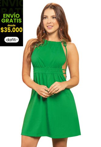 Vestido Corto Mujer Verde Atypical 7186 Atypical
