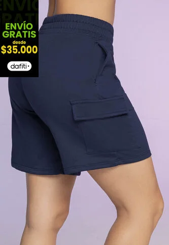 Bermuda Short Mujer Azul Atypical 693 Atypical