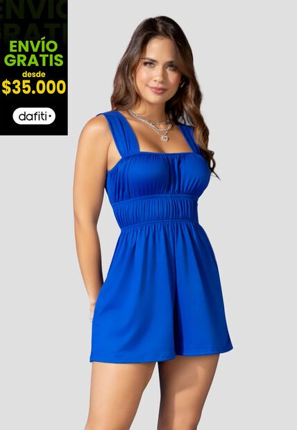 Enterizo Corto Mujer Azul Rey Atypical 100641