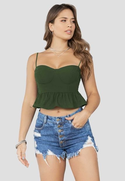Blusa Mujer Verde Atypical 477