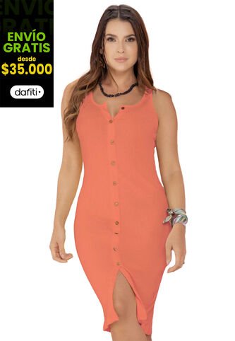 Vestido Mujer Naranja Atypical 9655 Atypical