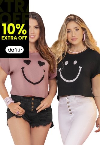 Camiseta Mujer Negro Atypical 96281 Atypical