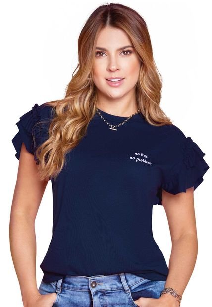 Blusa Mujer Azul Atypical 87104
