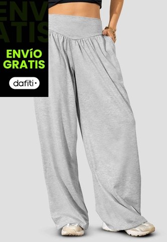 Pantalón Mujer Gris Jaspe Atypical 114256 Atypical
