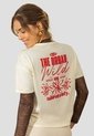 Camiseta Mujer Crema Atypical 114249 de Atypical