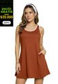 Vestido Corto Mujer Ladrillo Atypical 2255 de Atypical