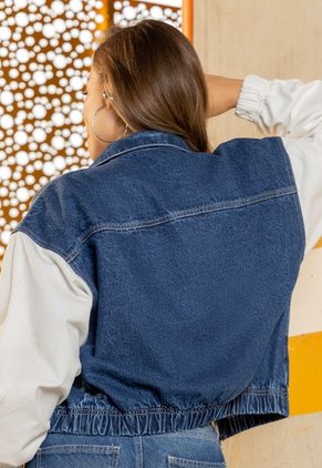 Chaqueta Mujer Azul Oscuro Atypical 114460