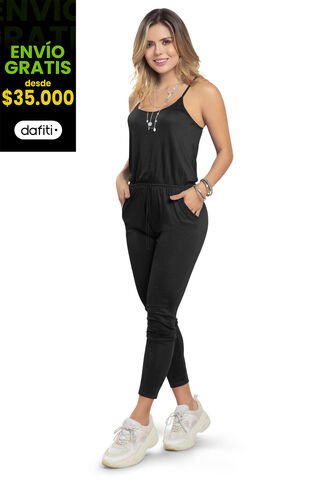 Enterizo Largo Mujer Negro Atypical 3832 Atypical