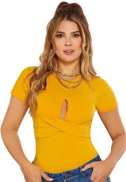 Body Mujer Amarillo Atypical 87043