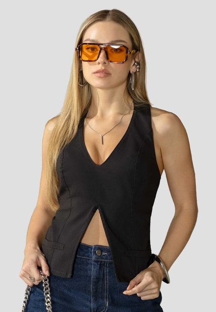 Chaleco Mujer Negro Atypical 114505