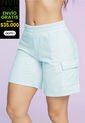 Bermuda Short Mujer Azul Atypical 693 de Atypical
