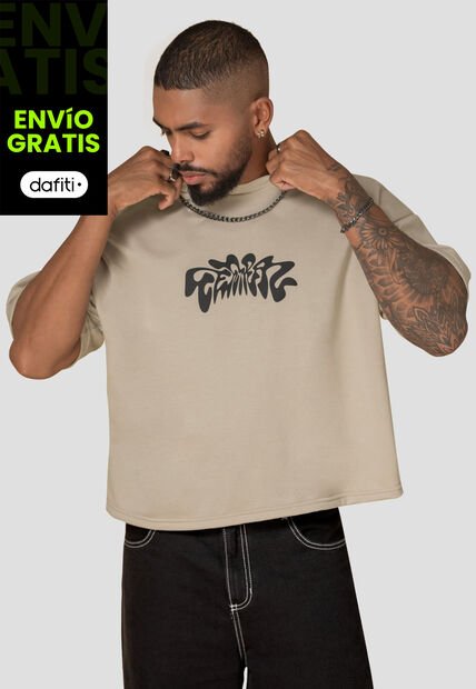 Camiseta Hombre Beige Atypical 104902