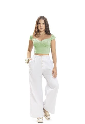 Pantalón Mujer Blanco Atypical 1496 Atypical