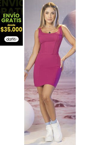 Vestido Corto Juvenil Fucsia Atypical 1332 Atypical