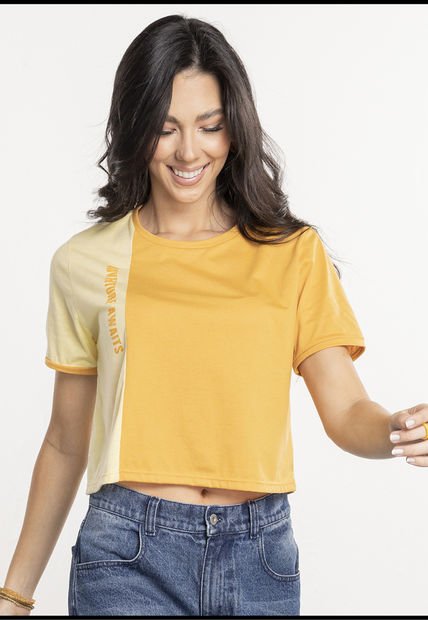 Camiseta Juvenil Mostaza Atypical 1534