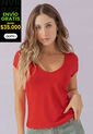 Camiseta Mujer Rojo Atypical 111188 de Atypical