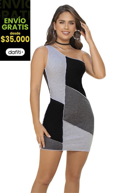 Vestido Corto Juvenil Negro Atypical 91858