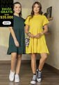 Vestido Corto Mujer Amarillo Atypical 78987 de Atypical