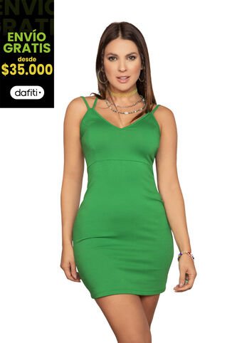 Vestido Corto Mujer Verde Antioquia Atypical 9591 Atypical