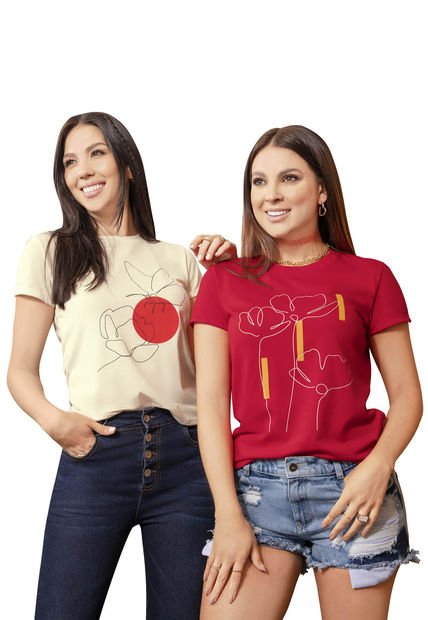 Camiseta Mujer Caqui Atypical 9559