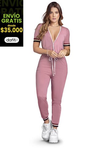 Enterizo Largo Mujer Palo De Rosa Atypical 86055 Atypical