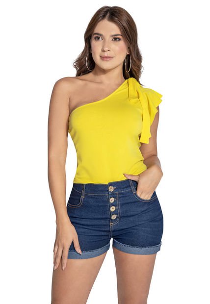 Camiseta Mujer Amarillo Atypical 89571