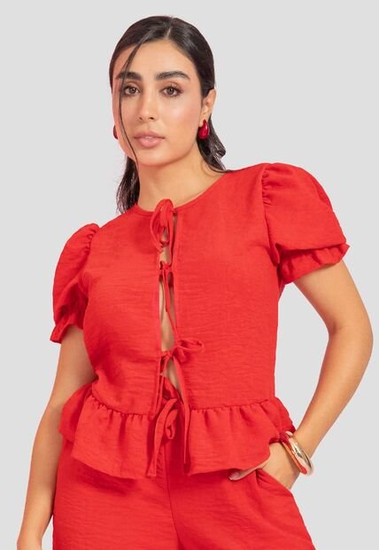 Blusa Mujer Rojo Atypical 112488