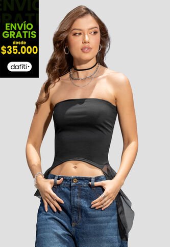 Blusa Mujer Negro Atypical 103334 Atypical