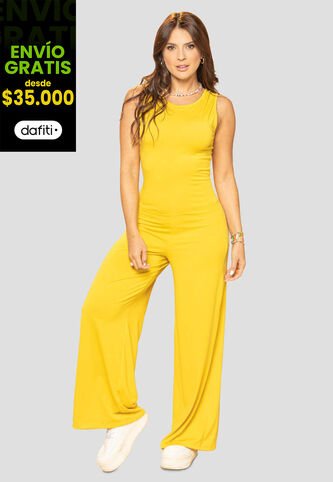 Enterizo Largo Mujer Amarillo Atypical 101950 Atypical