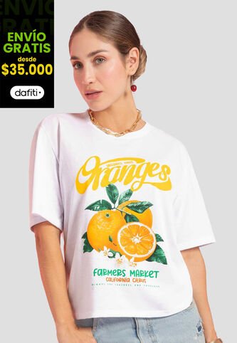 Camiseta Mujer Blanco Atypical 112485 Atypical