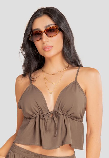 Blusa Mujer Chocolate Atypical 106926