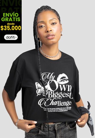 Camiseta Mujer Negro Atypical 106858 Atypical