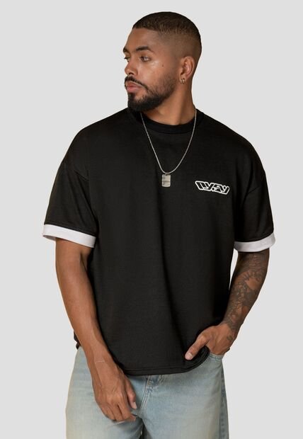 Camiseta Hombre Negro Atypical 104903