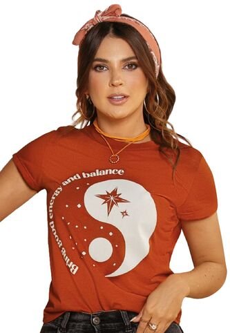 Camiseta Mujer Naranja Atypical 89129 Atypical