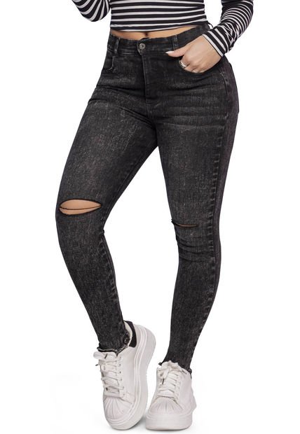 Jean Mujer Negro Atypical 2135