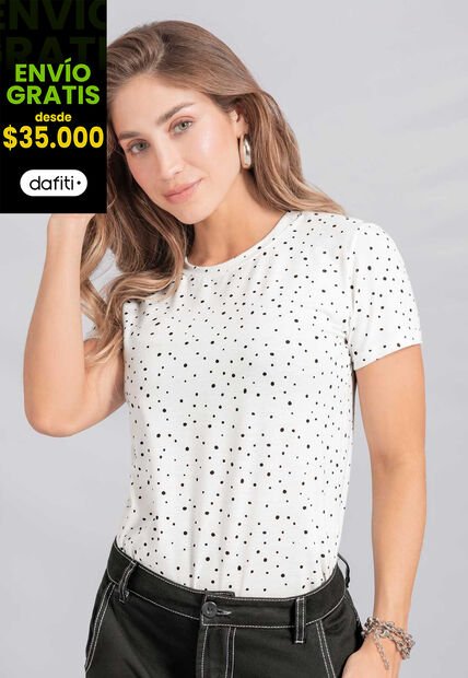 Camiseta Mujer Estampado Atypical 112496