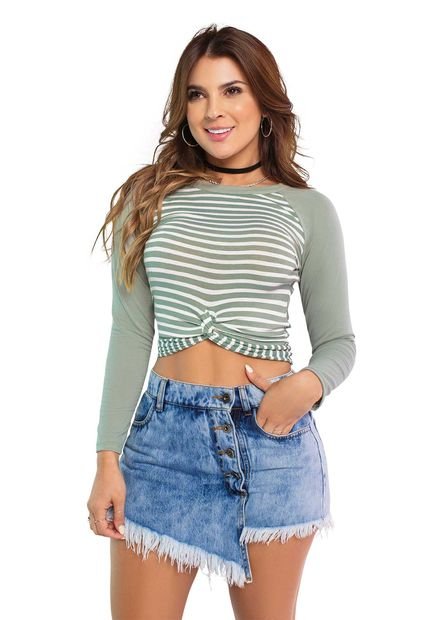 Camibuzo Mujer Verde Atypical 87451