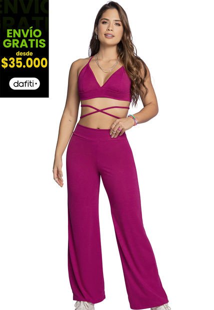 Conjunto Mujer Fucsia Atypical 1214