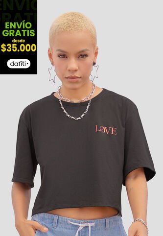 Camiseta Mujer Negro Atypical 106406 Atypical