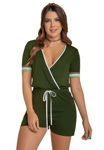 Enterizo Corto Mujer Verde Atypical 100016 Atypical