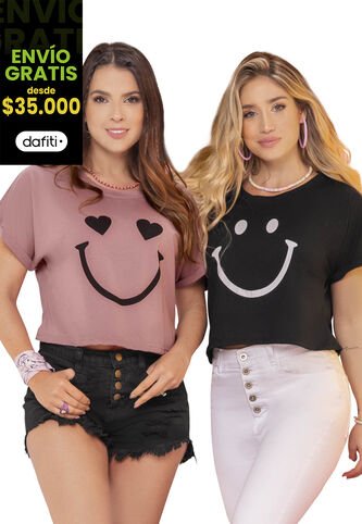 Camiseta Mujer Negro Atypical 96281 Atypical