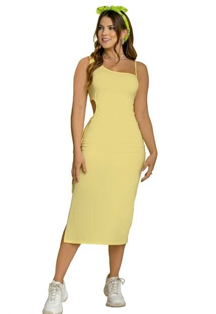 Vestido Juvenil Amarillo Pastel Atypical 93562