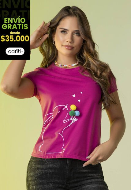 Camiseta Mujer Fucsia Atypical 2006